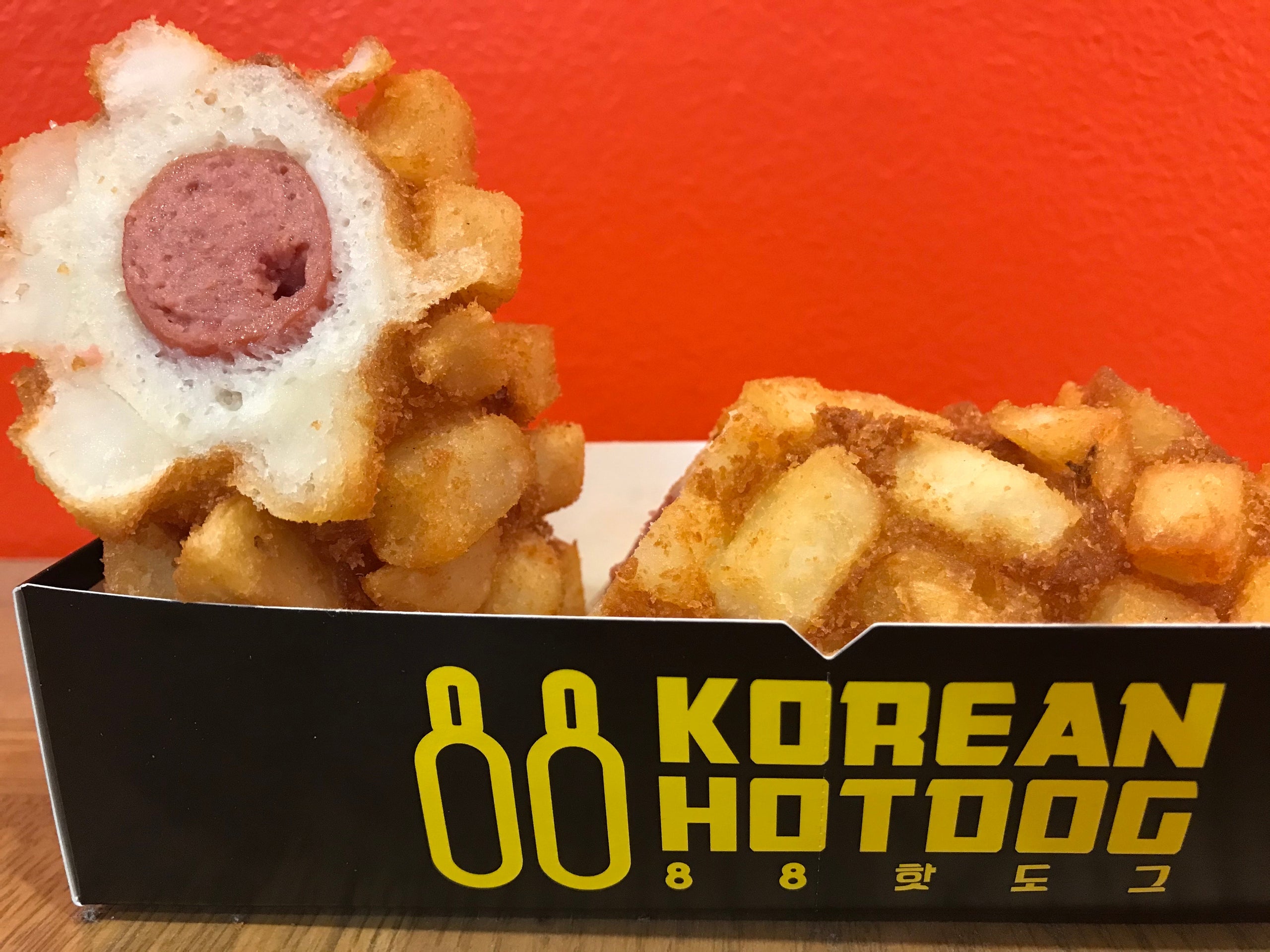 Korean corn dog, Potato Cheese corn dog  88 Hotdog & Juicy - Koreatown Los  Angeles